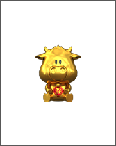 Búp bê Lucky Cow Gold (Vĩnh viễn)